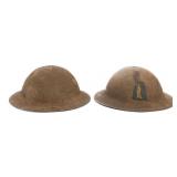 WWI US ARMY 77th INFANTRY DIVISION M1917 HELMETS