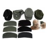 REENACTOR WWII GERMAN FIELD, GARRISON, WINTER CAPS