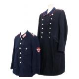 WWII GERMAN FIRE POLICE TUNIC & GREATCOAT