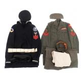 WWII US NAVY USMC & SEABEE CORPSMAN UNIFORMS