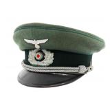 WWII GERMAN HEER ADMINISTRATION OFFICER VISOR CAP