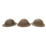 WWI US AEF 35th & 89th DIVISION M1917 HELMETS