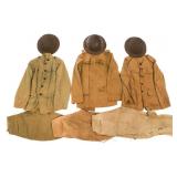 WWI US ARMY M1917 HELMETS, M1910 TUNICS & BREECHES