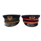 US ARMY & OHIO NG M1902 OFFICER VISOR CAPS