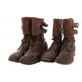 WWII US ARMY M43 DOUBLE BUCKLE BOOTS