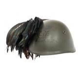 WWII ITALIAN 11th BERSAGLIERI M33 COMBAT HELMET