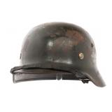 WWII GERMAN POLICE M35 DD COMBAT HELMET