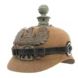 WWI GERMAN ERSATZ ARTILLERY EM PICKELHAUBE