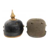 WWI GERMAN M1895 & M1915 ERSATZ PICKELHAUBES