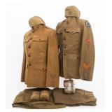 WWI US AEF 35th & 89th DIV. ENLISTED UNIFORMS