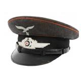 WWII GERMAN LUFTWAFFE SIGNALS NCO VISOR CAP