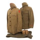 WWI US AEF 90th DIVISION OFFICER UNIFORMS