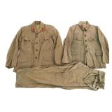 WWII IMPERIAL JAPANESE ARMY OFFICER & NCO TUNICS