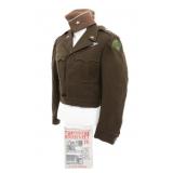 WWII TEDDY ROOSEVELT JR TRIBUTE IKE JACKET & CAP