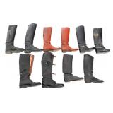 WWII US, GERMAN & BRITISH MILITARY LEATHER BOOTS