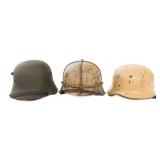REFURBISHED WWI - WWII GERMAN COMBAT HELMETS
