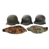 REFURBISHED WWII GERMAN M40 & M42 COMBAT HELMETS