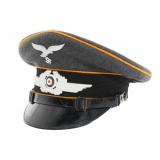 WWII GERMAN LUFTWAFFE FLIGHT NCO VISOR CAP