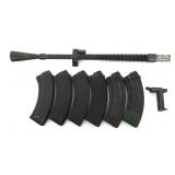 JAPANESE TYPE 99 MACHINE GUN BARREL AND MAGAZINIES
