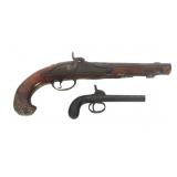 PERCUSSION PISTOLS - LOT OF TWO