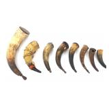19th - 20th CENTURY AMERICAN POWDER HORNS