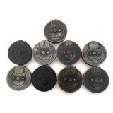 SUOMI KP31 9mm 71 ROUND DRUM MACHINE GUN MAGAZINES