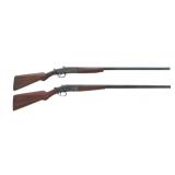 IVER JOHNSON AND N.R. DAVIS 12 GAUGE SHOTGUNS
