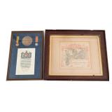 WWI BRITISH KIA NAMED MEDAL & CERTIFICATE DISPLAYS