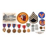WWII USAAF 367th BOMB SQ NAMED MEDAL GROUPING