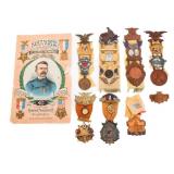 CIVIL WAR UNION VETERAN GAR ENCAMPMENT BADGES