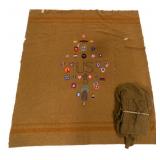 WWI US M1908 SADDLE BLANKET WITH WWII PATCHES