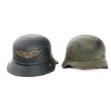 WWII GERMAN BEADED M35 & M38 GLADIATOR HELMETS