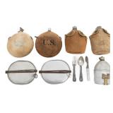 WWI US AEF NAMED CANTEEN & MESS KIT GROUPING
