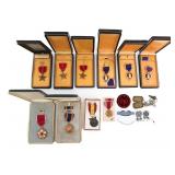 WWII - COLD WAR NAMED PURPLE HEART & BRONZE STARS