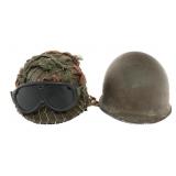 WWII - KOREAN WAR US REFURBISHED M1C & M1 HELMETS