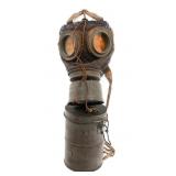 WWI IMPERIAL GERMAN M1917 GAS MASK & CANISTER
