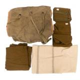 WWII US ARMY M1935 OFFICER BED ROLL & BLANKETS