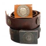 WWI IMPERIAL GERMAN PRUSSIAN SOUVENIR BELTS