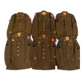 WWII US ARMY INFANTRY DIVISION & AAF EM/NCO TUNICS