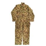 WWII US ARMY / USMC FROGSKIN CAMO HBT COVERALLS
