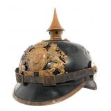 GERMAN ERSATZ 1915 BAVARIAN TIN PICKELHAUBE HELMET