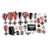 REENACTOR WWII GERMAN MEDALS & BADGES & PATCHES
