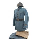 WWI FRENCH ARTILLERY OFFICER HORIZON BLUE UNIFORM