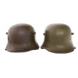 WWI - PRE WWII GERMAN M16 & M18 COMBAT HELMETS