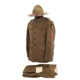 WWI US 3rd ARMY NAMED M1918 UNIFORM GROUPING
