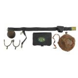 CIVIL WAR US M1858 CANTEEN, CARTRIDGE BOX & GEAR