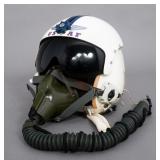 VIETNAM WAR USAF HGU-2A/P FLIGHT HELMET & OXY MASK