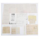 CIVIL WAR TRANSCRIBED LETTERS & PENSION DOCUMENT