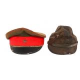 WWII IMPERIAL JAPANESE ARMY OFF VISOR & FIELD CAPS