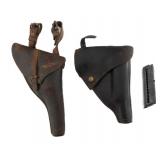 ITALIAN BODEO & JAPANESE TYPE 94 LEATHER HOLSTERS